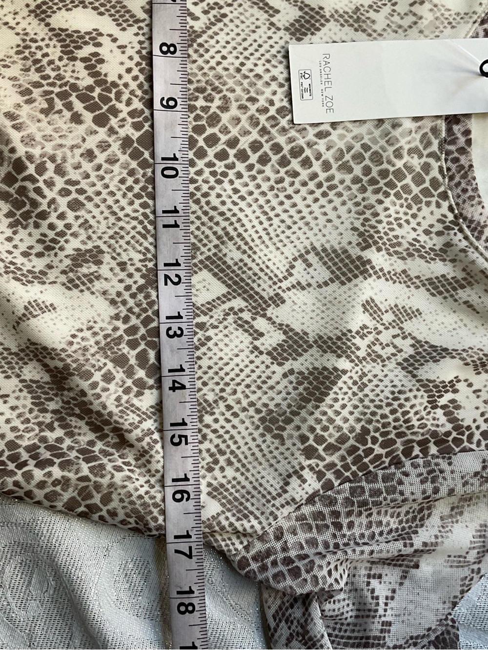 Rachel Zoe Snake Print Long Sleeve Midi Dress NWT Size M - Picture 5 of 8